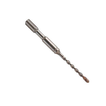 2-Cutter Rotary Hammer Drill Bit, 3/4 in Shank, 1/2 in Dia x 10 in lg, Carbide