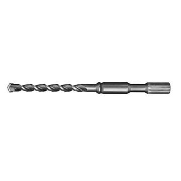 2-Cutter Rotary Hammer Drill Bit, 3/4 in Shank, 1-1/8 in Dia x 16 in lg, Carbide