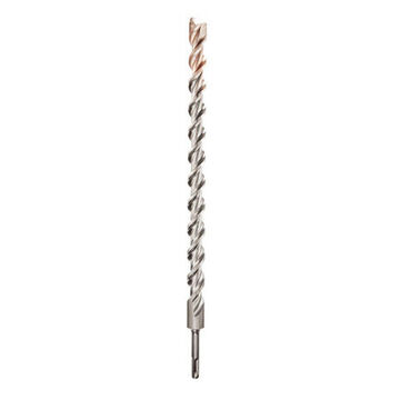 2-Cutter Rotary Hammer Drill Bit, 25/64 in Shank, 7/8 in Dia x 16 in lg, Carbon Steel