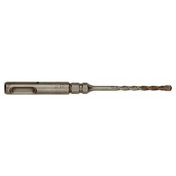 2-Cutter Rotary Hammer Drill Bit, 25/64 in Shank, 7/8 in Dia x 16 in lg, Carbon Steel