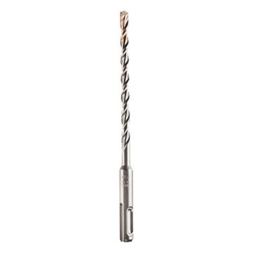 2-Cutter Rotary Hammer Drill Bit, 25/64 in Shank, 7/8 in Dia x 16 in lg, Carbon Steel