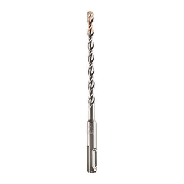 2-Cutter Rotary Hammer Drill Bit, 25/64 in Shank, 7/8 in Dia x 16 in lg, Carbon Steel
