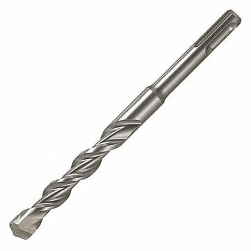 2-Cutter Rotary Hammer Drill Bit, 3/8 in Shank, 5 mm Dia x 160 mm lg, Carbide