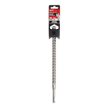 4-Cutter Rotary Hammer Drill Bit, 25/64 in Shank, 5/16 in Dia x 12 in lg, Carbide