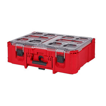 Tool Organizer Deep, Red, Plastic, 19.7 In X 15.2 In X 7 In Latches