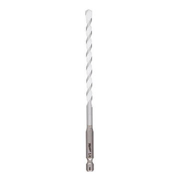 Drill Bit Multi-grind Jobber, Hex, 1/4 In Shank, 1/4 In Dia, 6 In, High Speed Steel