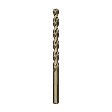 Twist Jobber Drill Bit, 3-Flat, 3/8 in Shank, 1/4 in Dia, 4.09 in lg, Steel