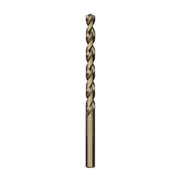 Twist Jobber Drill Bit, 3-Flat, 3/8 in Shank, 5/16 in Dia, 4-1/2 in, Steel
