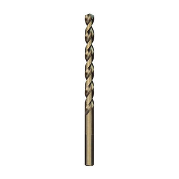 Twist Jobber Drill Bit, 3-Flat, 3/8 in Shank, 3/8 in Dia, 5.12 in, Steel