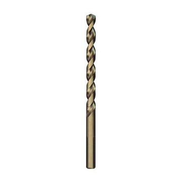 Twist Jobber Drill Bit, 3-Flat Reduced, 3/8 in Shank, 7/16 in Dia, 5.12 in lg, Steel