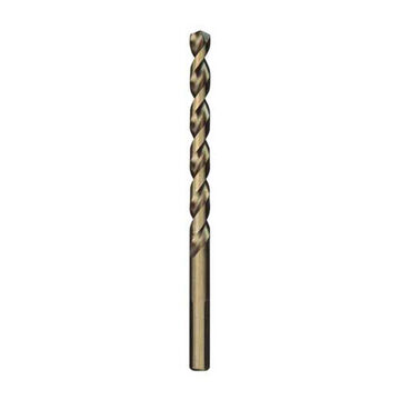Bit Twist Jobber Drill, 3-flat Reduced, 3/8 In Shank, 1/2 In Dia, 5.12 In Lg, Steel