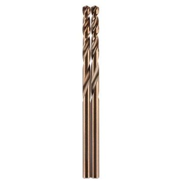 Twist Jobber Drill Bit, Round, 3.2 mm Dia, 2.6 mm, Cobalt