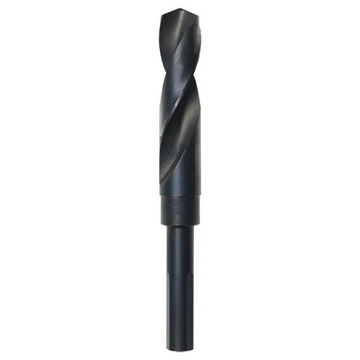 Deming Jobber Drill Bit, 3-Flat, 1/2 in Shank, 17/32 in Dia, 6 in lg, High Speed Steel