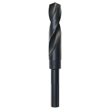 Deming Jobber Drill Bit, 3-Flat, 1/2 in Shank, 19/32 in Dia, 6 in lg, High Speed Steel