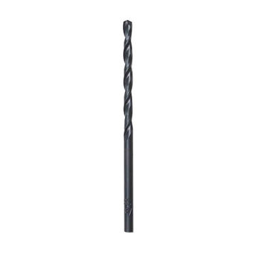 Twist Jobber Drill Bit, Round, 9/64 in Shank, 9/64 in Dia, 2-7/8 in, High Speed Steel