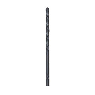 Bit Twist Jobber Drill, Round, 3/16 In Shank, 3/16 In Dia, 3-1/2 In, High Speed Steel