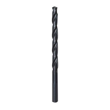 Twist Jobber Drill Bit, 3-Flat, 1/4 in Shank, 1/4 in Dia, 4 in, High Speed Steel