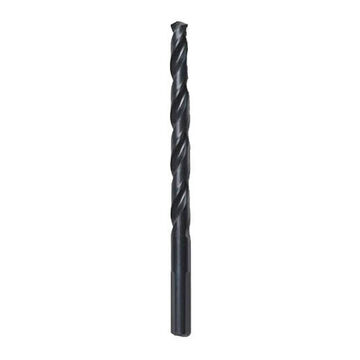 Twist Jobber Drill Bit, 3-Flat, 21/64 in Shank, 21/64 in Dia, 4-5/8 in, High Speed Steel