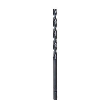 Twist Jobber Drill Bit, 3-Flat, 1/2 in Shank, 1/2 in Dia, 6 in, High Speed Steel