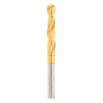 Bit Impact-duty Jobber Drill, 3-flat, 1/2 In Shank, 9/16 In Dia, 6 In, High Speed Steel