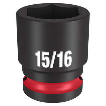 Standard Length Impact Socket, 1/2 in Drive, 15/16 in Socket, 1.57 in lg, Forged Steel