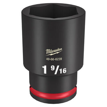 Socket Deep Length Impact, 1/2 In Drive, 1-9/16 In Socket, 3.07 In Lg, Forged Steel