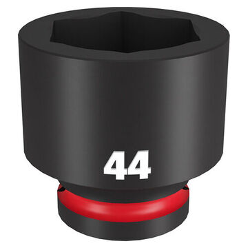 Socket Standard Length Impact, 3/4 In Drive, 44 Mm Socket, 2.44 In Lg, Forged Steel