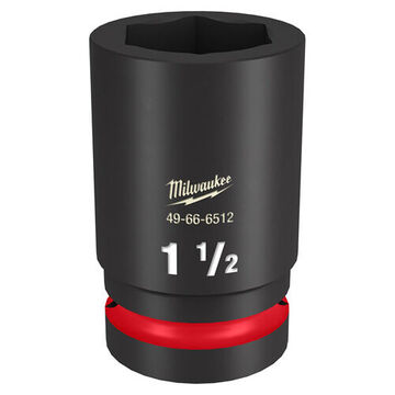 Socket Deep Length Impact, 1 In Drive, 1-1/2 In Socket, 2.28 In Lg, Forged Steel