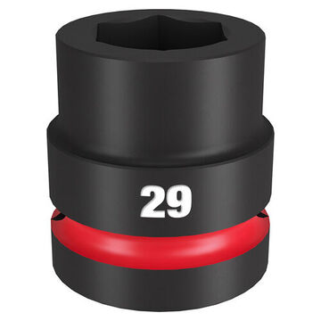 Socket Standard Length Impact, 1 In Drive, 29 Mm Socket, 2.28 In Lg, Forged Steel
