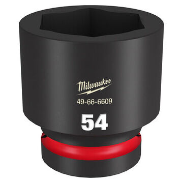 Socket Standard Length Impact, 1 In Drive, 54 Mm Socket, 3.07 In Lg, Forged Steel