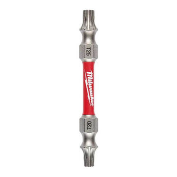 Bit Impact Double Ended Screwdriver, No. 20/no. 25, 2-3/8 In Lg, Torx Point, Alloy Steel