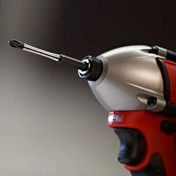 Bit Impact Screwdriver, 1/8 In, 1 In Lg, Slotted Point, Alloy Steel