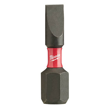 Bit Impact Screwdriver, 1/8 In, 1 In Lg, Slotted Point, Alloy Steel