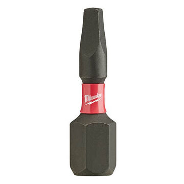 Bit Impact Screwdriver, No. 1, 1 In Lg, Square Point, Alloy Steel