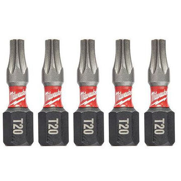 Bit Impact Screwdriver, No. 20, 1 In Lg, Torx Point, Steel
