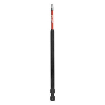Bit Impact Screwdriver, No. 1, 6 In Lg, Square Point, Alloy Steel