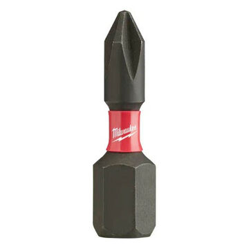Bit Impact Screwdriver, No. 1, 1 In Lg, Phillips Point, Alloy Steel