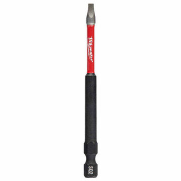 Impact Screwdriver Bit, No. 2, 3-1/2 in lg, Square Point, Alloy Steel