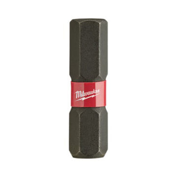 Bit Impact Screwdriver, 1/4 In, 1 In Lg, Hex Point, Steel