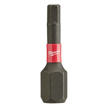 Impact Screwdriver Bit, 3 mm, 1 in lg, Hex Point, Steel