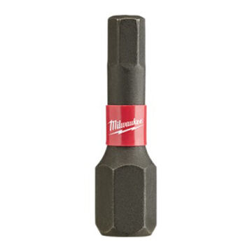 Impact Screwdriver Bit, 4 mm, 1 in lg, Hex Point, Steel