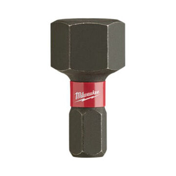 Bit Impact Screwdriver, 12 Mm, 1 In Lg, Hex Point, Steel