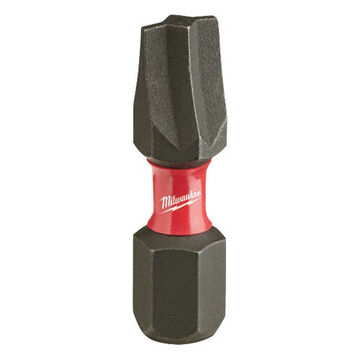 Impact Screwdriver Bit, No. 1, 1 in lg, ECX™ Point, Alloy Steel