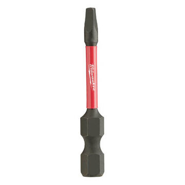Impact Screwdriver Bit, No. 1, 2 in lg, Square Point, Alloy Steel