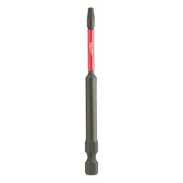 Impact Screwdriver Bit, No. 1, 3-1/2 in lg, Square Point, Alloy Steel
