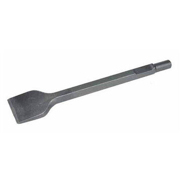 Chisel, High Grade Forged Steel, 2 in Tip, 12 in lg, Scraping, Hex/Round/Spline