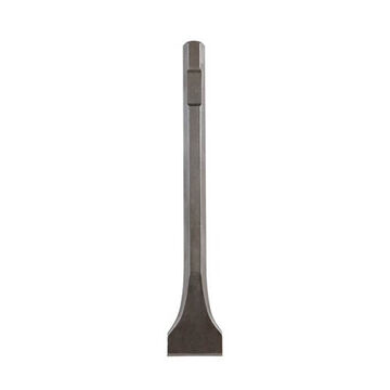Chisel, High Grade Forged Steel, 1-1/2 in Tip, 12 in lg, Scaling, Hex