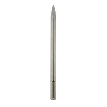 Chisel, High Grade Forged Steel, 12 in lg Tip, 12 in lg, Bull Point, SDS-Max