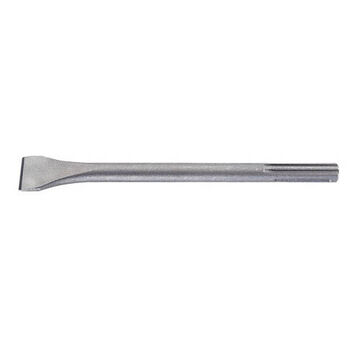 Chisel, High Grade Forged Steel, 1 in Tip, 12 in lg, Flat, SDS-Max