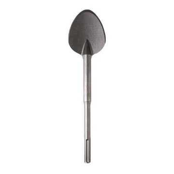 Chisel, High Grade Forged Steel, 4-1/4 in Tip, 16 in lg, Clay Spade, SDS-Max